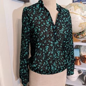 Who What Wear Floral Blouse (XS)